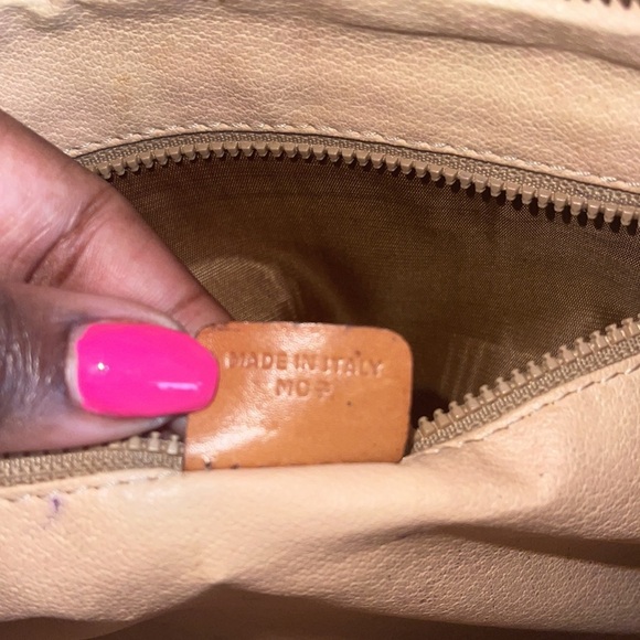 Authentic Vintage Celine Brown Macadam PVC Canvas and Leather Clutch Bag Large - Picture 11 of 13